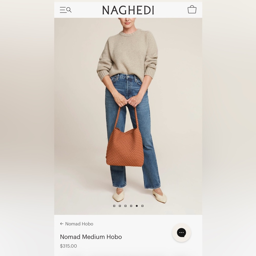 NWT Naghedi Medium Nomad Hobo - Cocoa - Picture 11 of 12